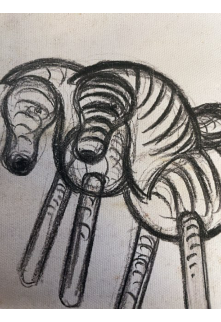 Kaj Bojesen ophæng med zebraer